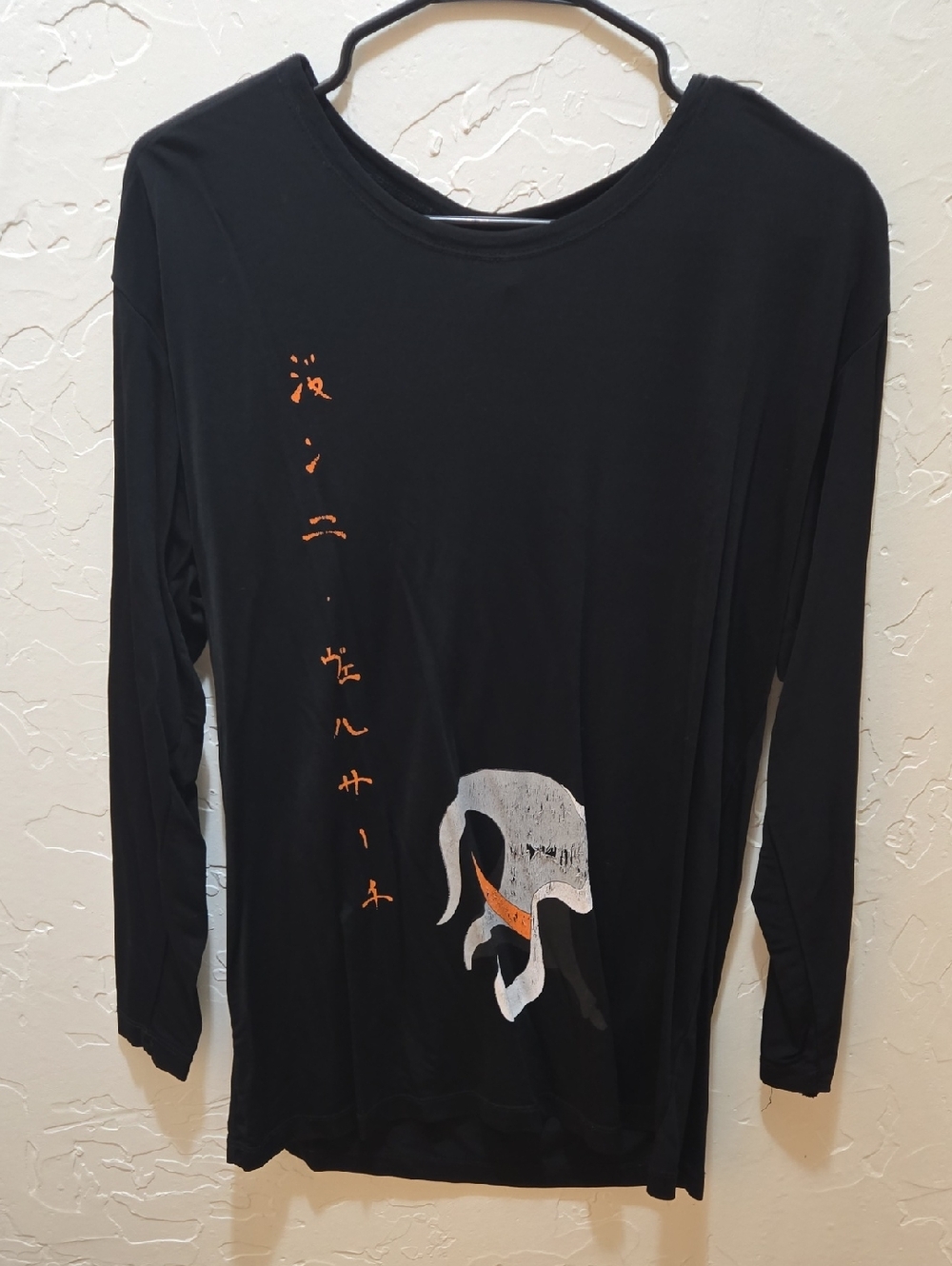 3/$10 Versace Black Long Sleeve Graphic Tee